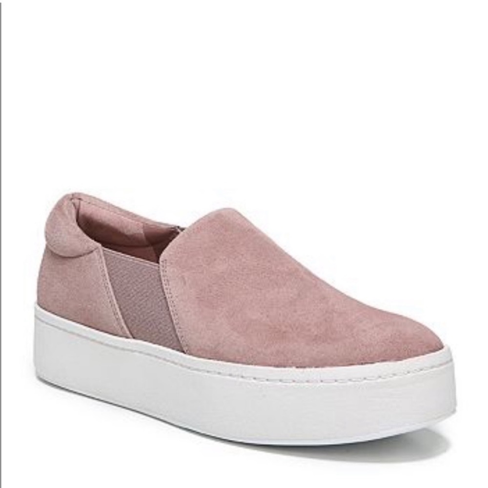 Gently worn Vince suede slip ons in dusty rose Size 7